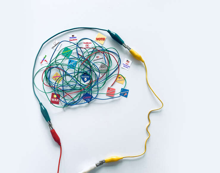 desenho abstrato de uma cabeça