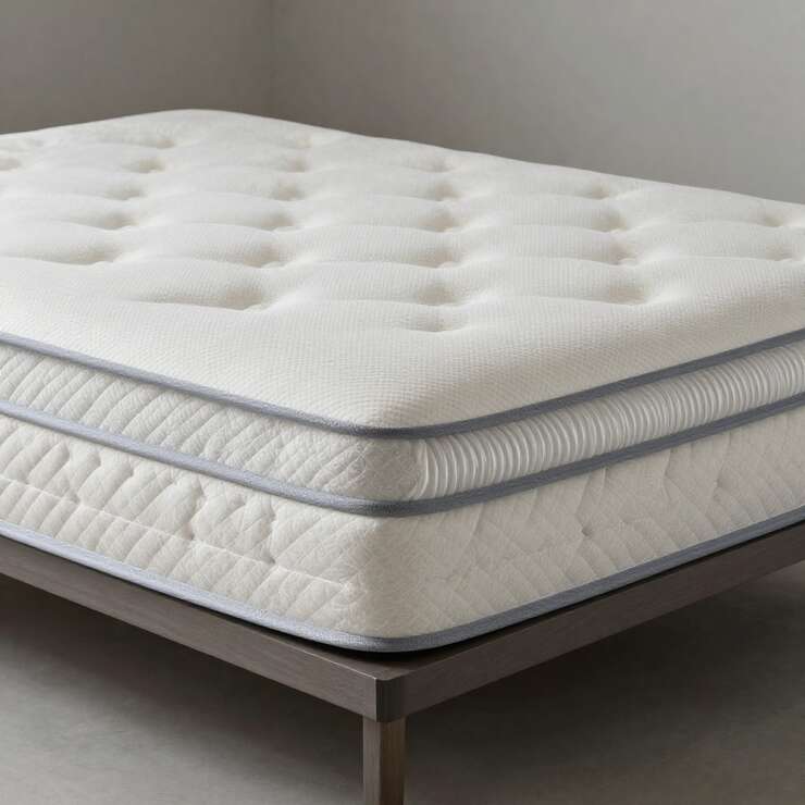 Colchão confortável com design moderno e textura macia